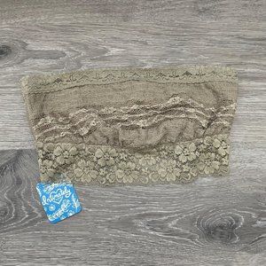 NWT Army Green Free People Intimately Lace Bandeau Bra Bralette XS Women's